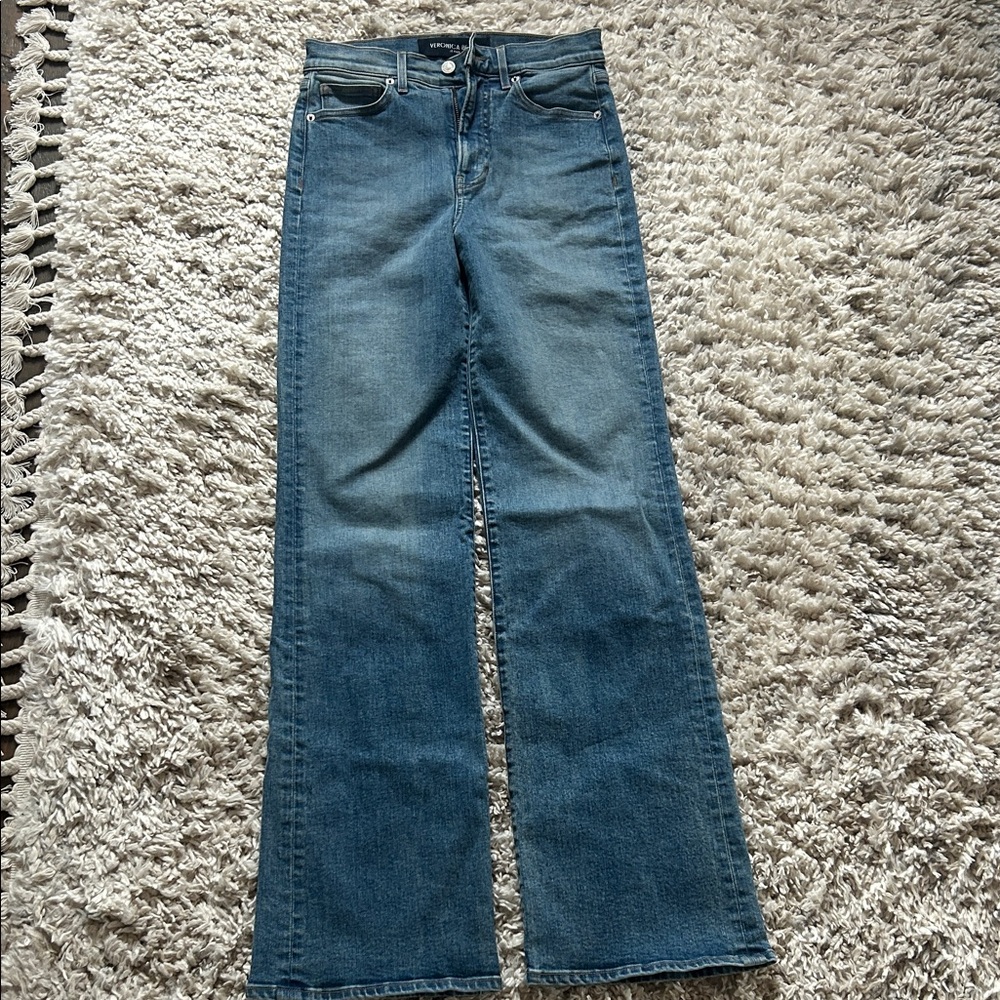 Veronica Beard Crosbie Wide-Leg Flared Jeans